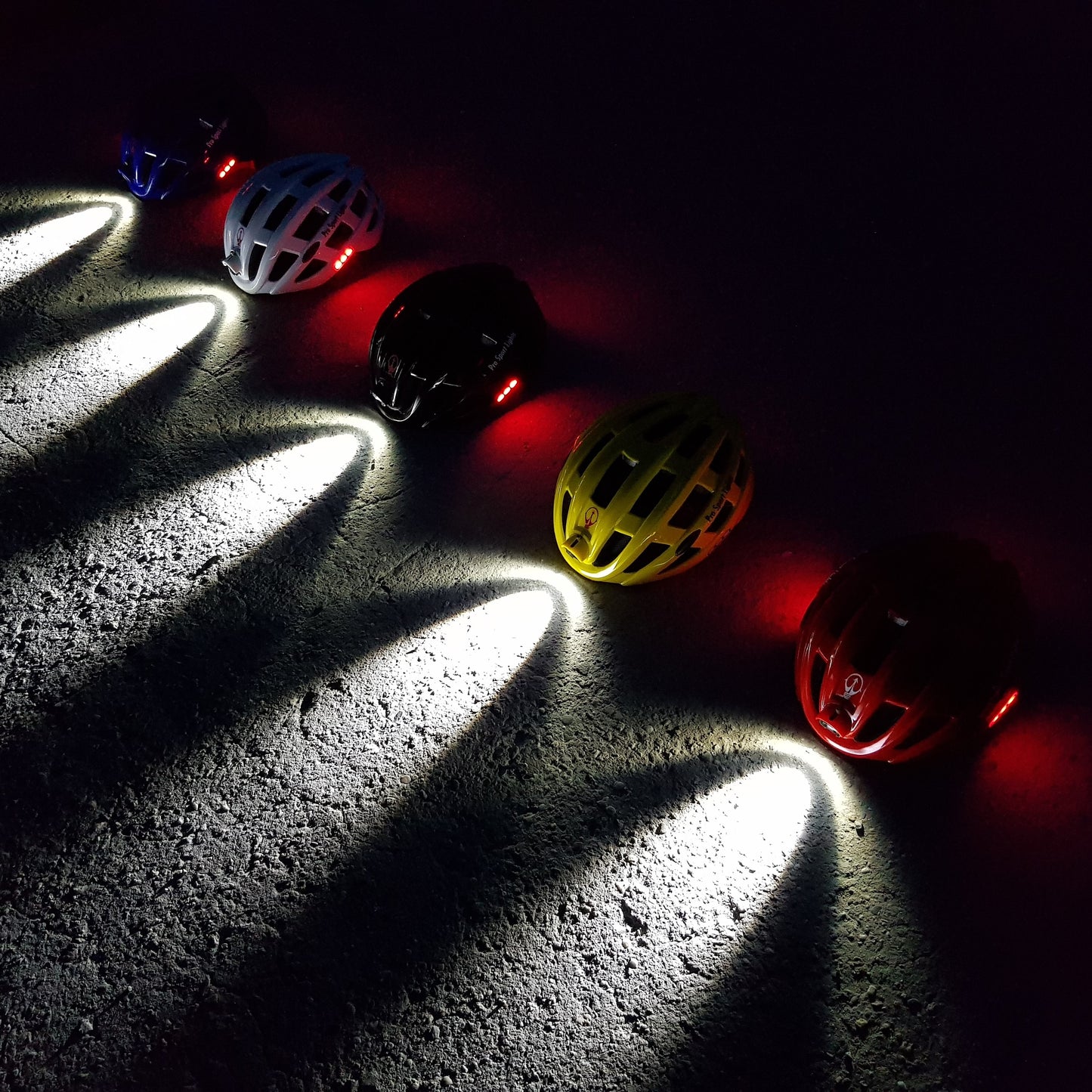 Pro Sport Lights Fietshelm - Rood