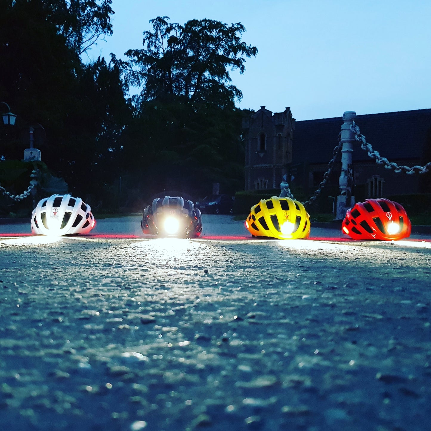Pro Sport Lights Fietshelm - Rood