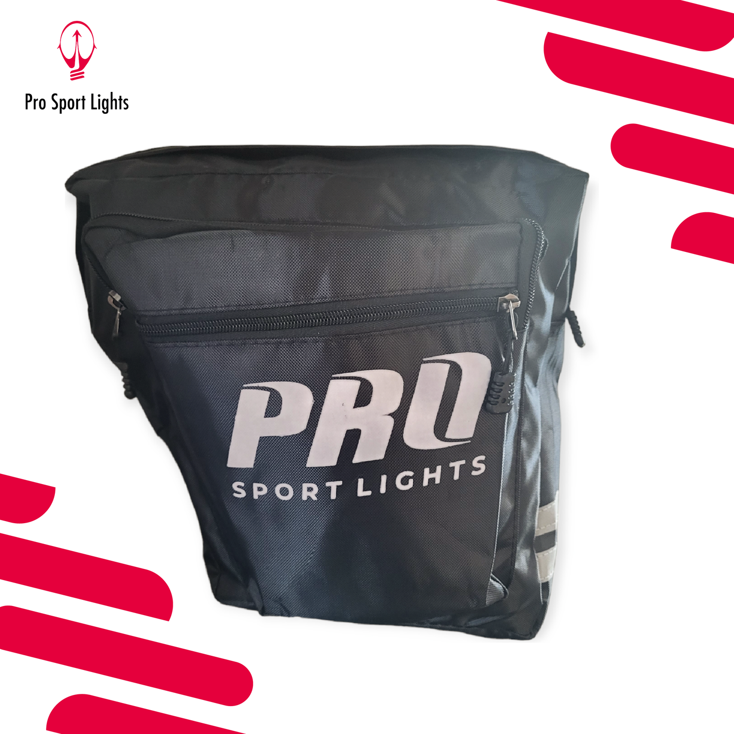Dubbele Fietstas Pro Sport Lights - Zwart