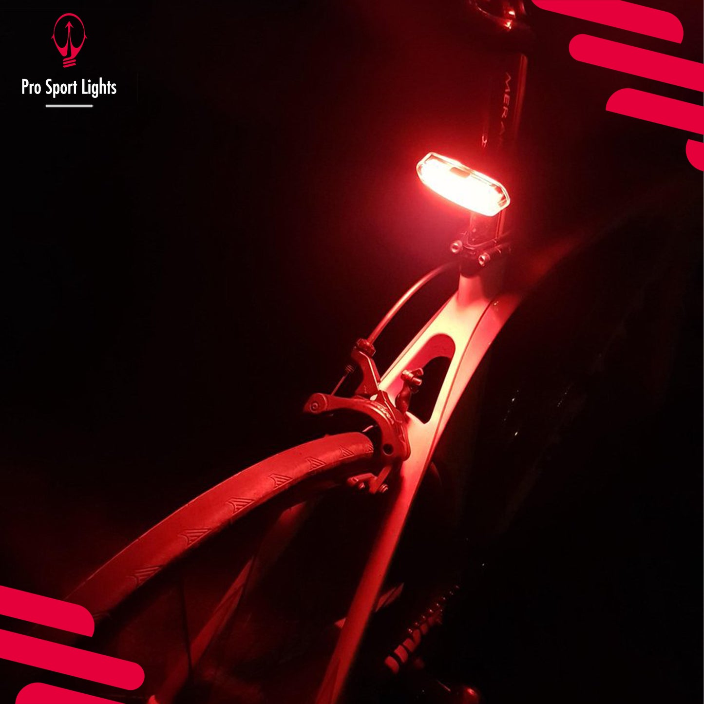 120 Lumen Rood Achterlicht Pro Sport Lights