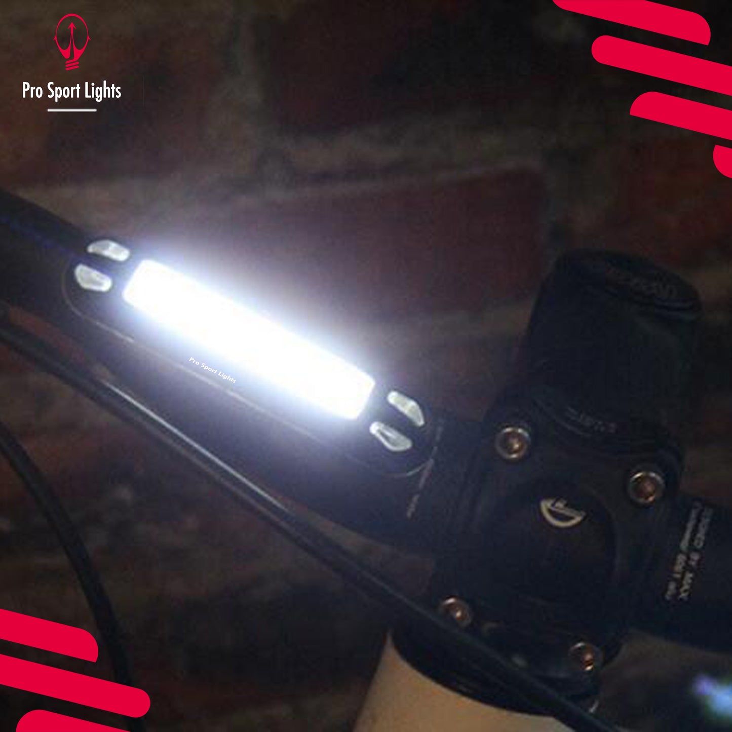 Bicycle front light - WHITE USB rechargeable