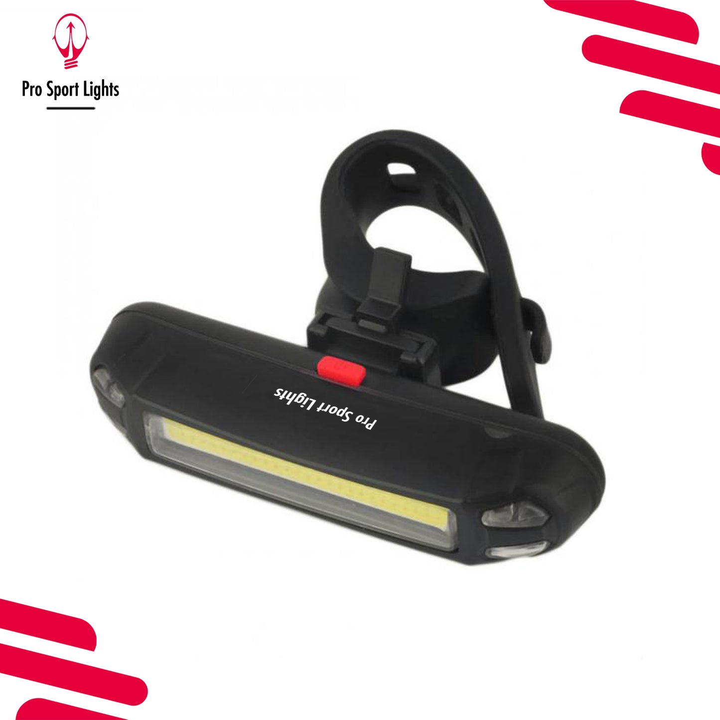 Bicycle front light - WHITE USB rechargeable