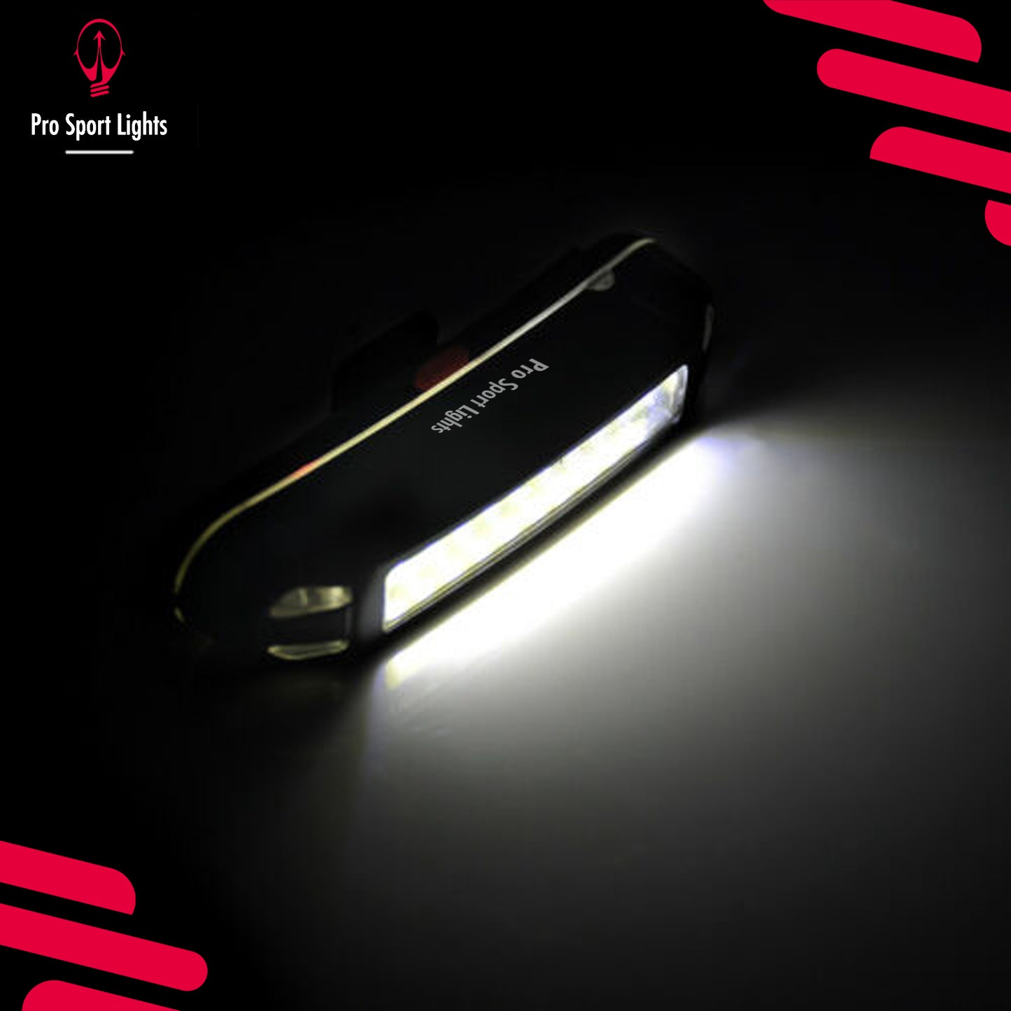 Bicycle front light - WHITE USB rechargeable