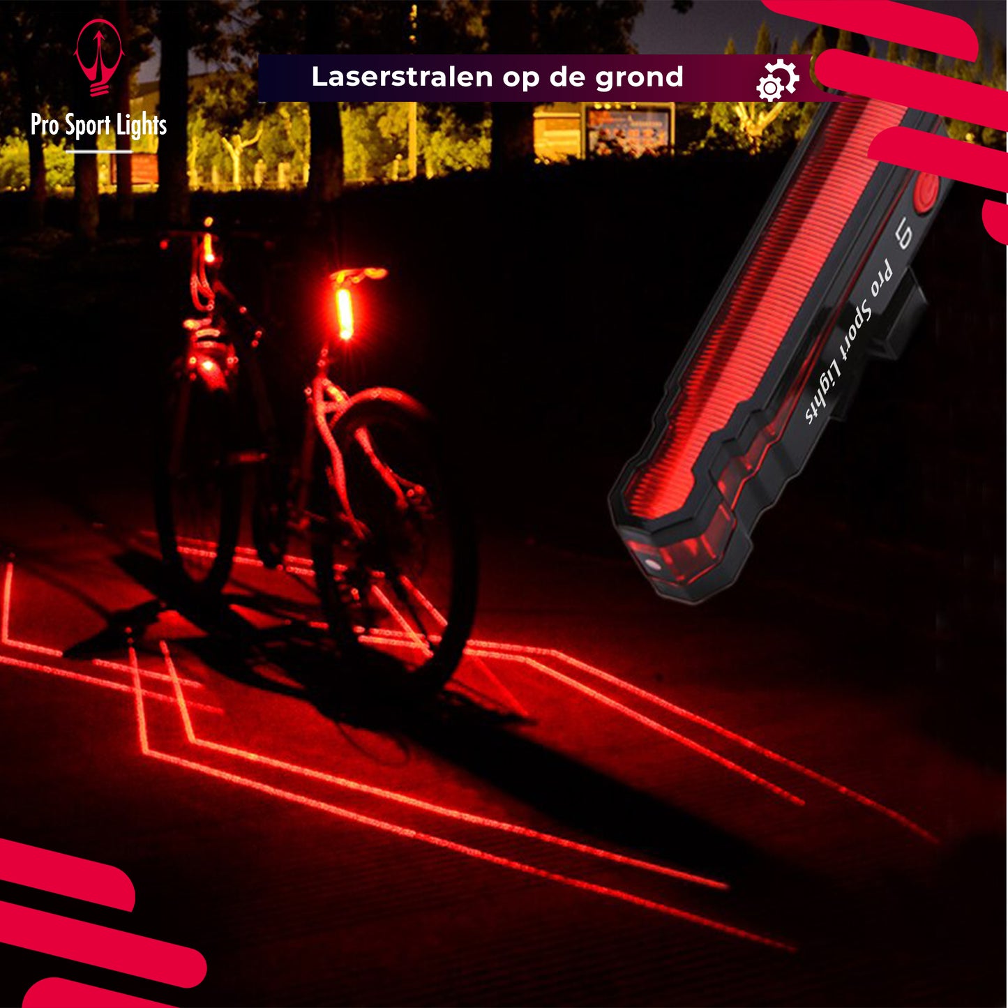 Rood Polyline Pro Sport Lights achterlicht