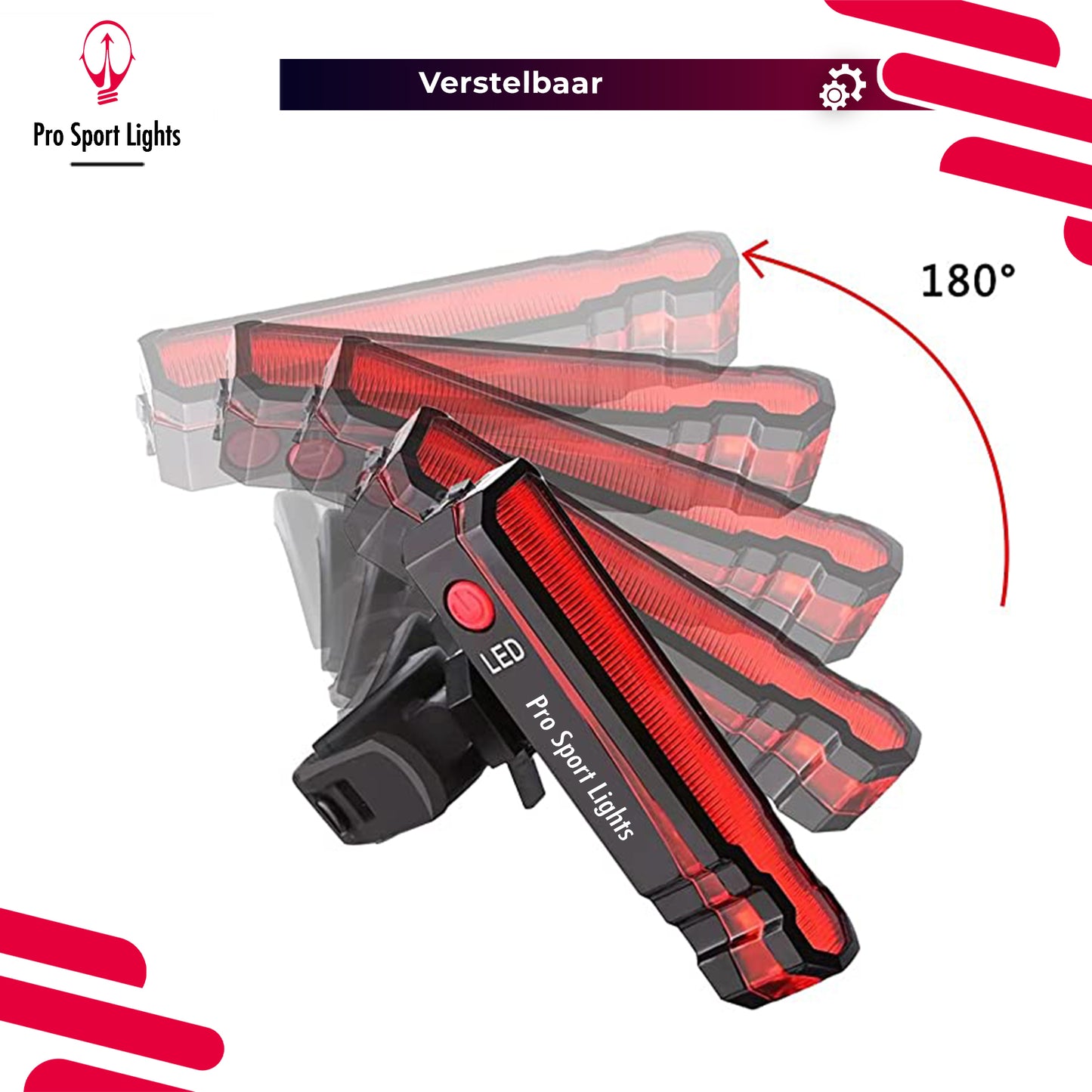 Rood Polyline Pro Sport Lights achterlicht