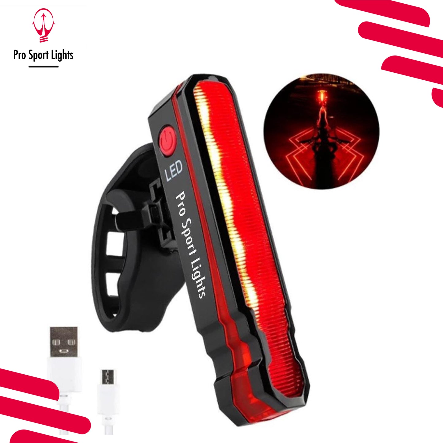 Rood Polyline Pro Sport Lights achterlicht