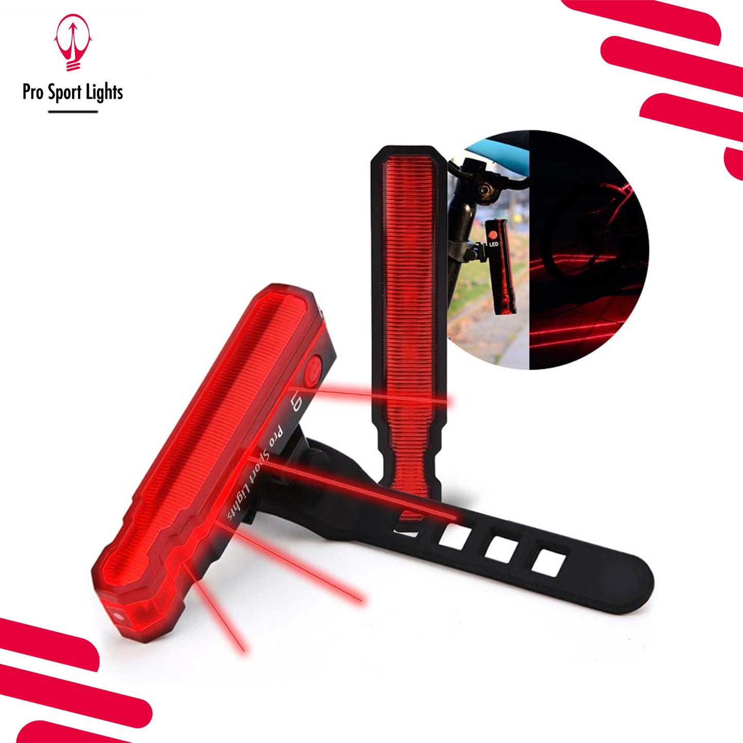 Rood Polyline Pro Sport Lights achterlicht