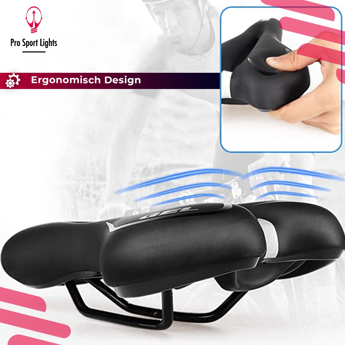 Gel comfort Fietszadel - Heren/Dames
