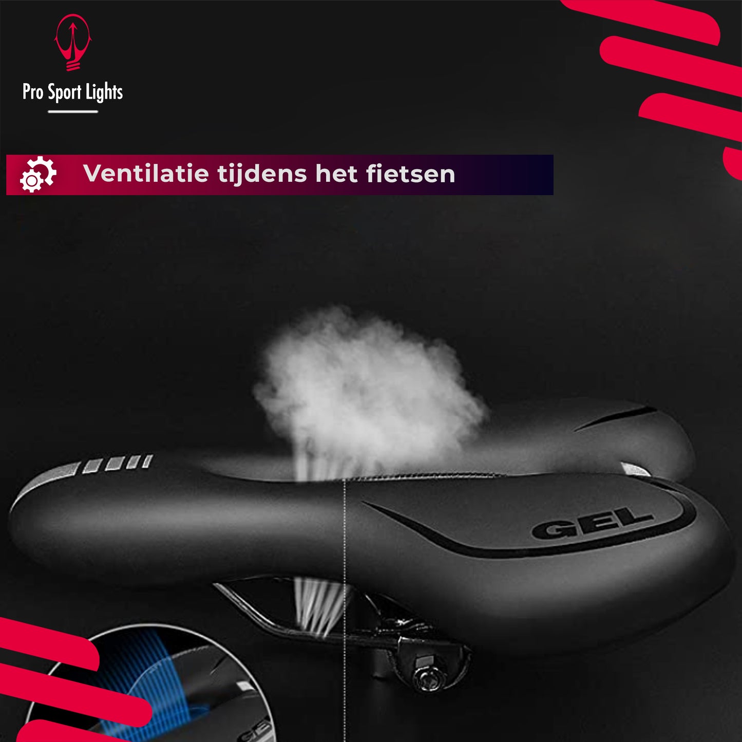 Gel comfort Fietszadel - Heren/Dames