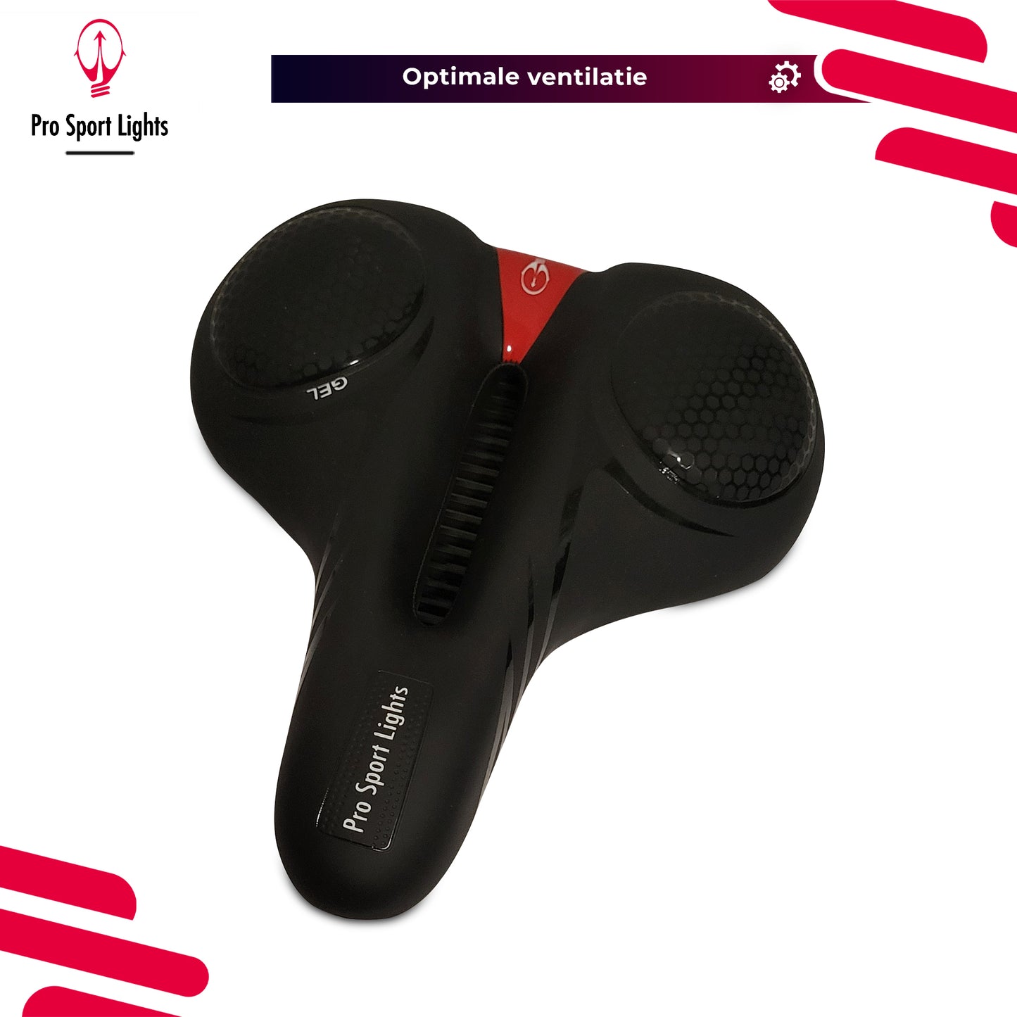 Cruiser Royal Gel Pro Sport Lights fietszadel