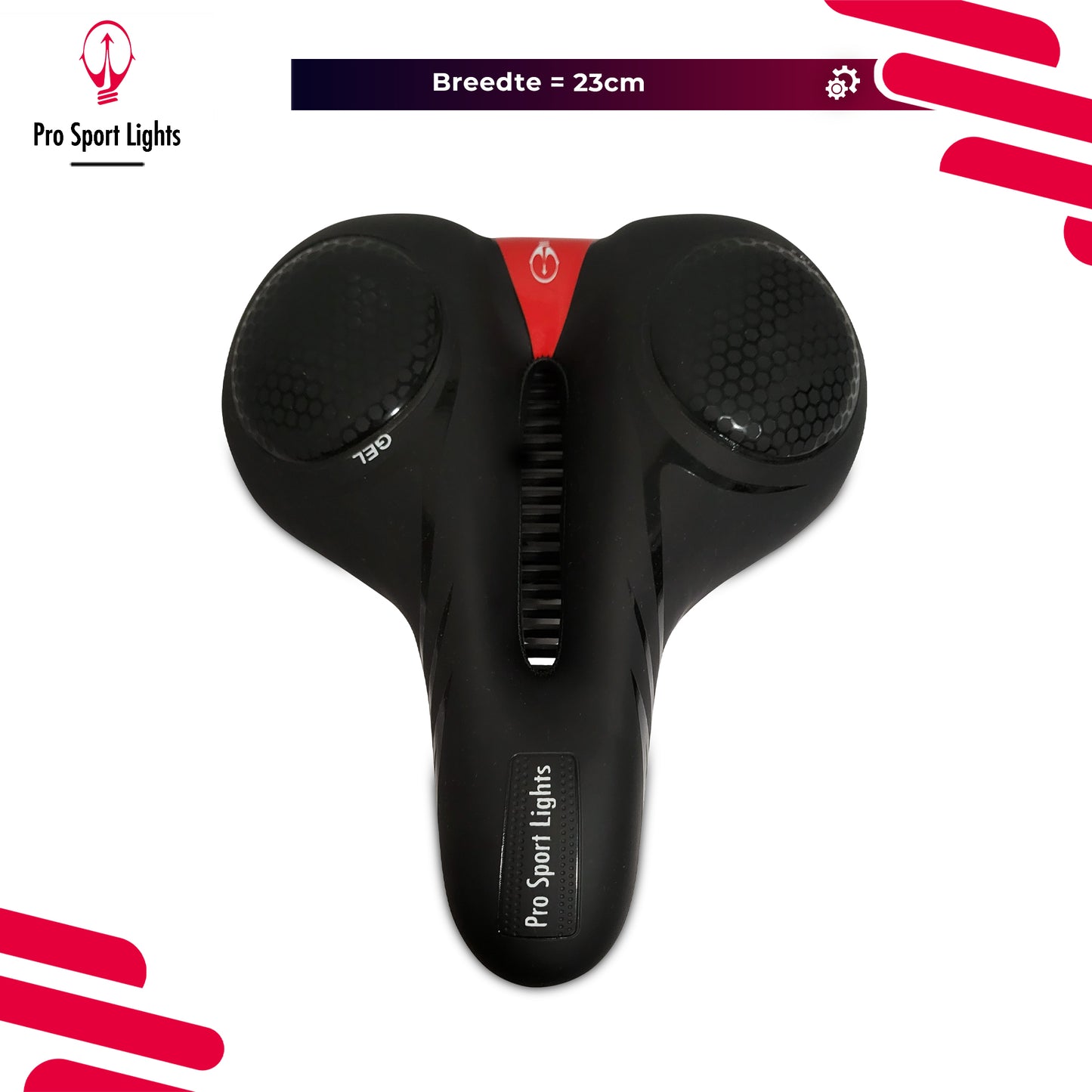 Cruiser Royal Gel Pro Sport Lights fietszadel