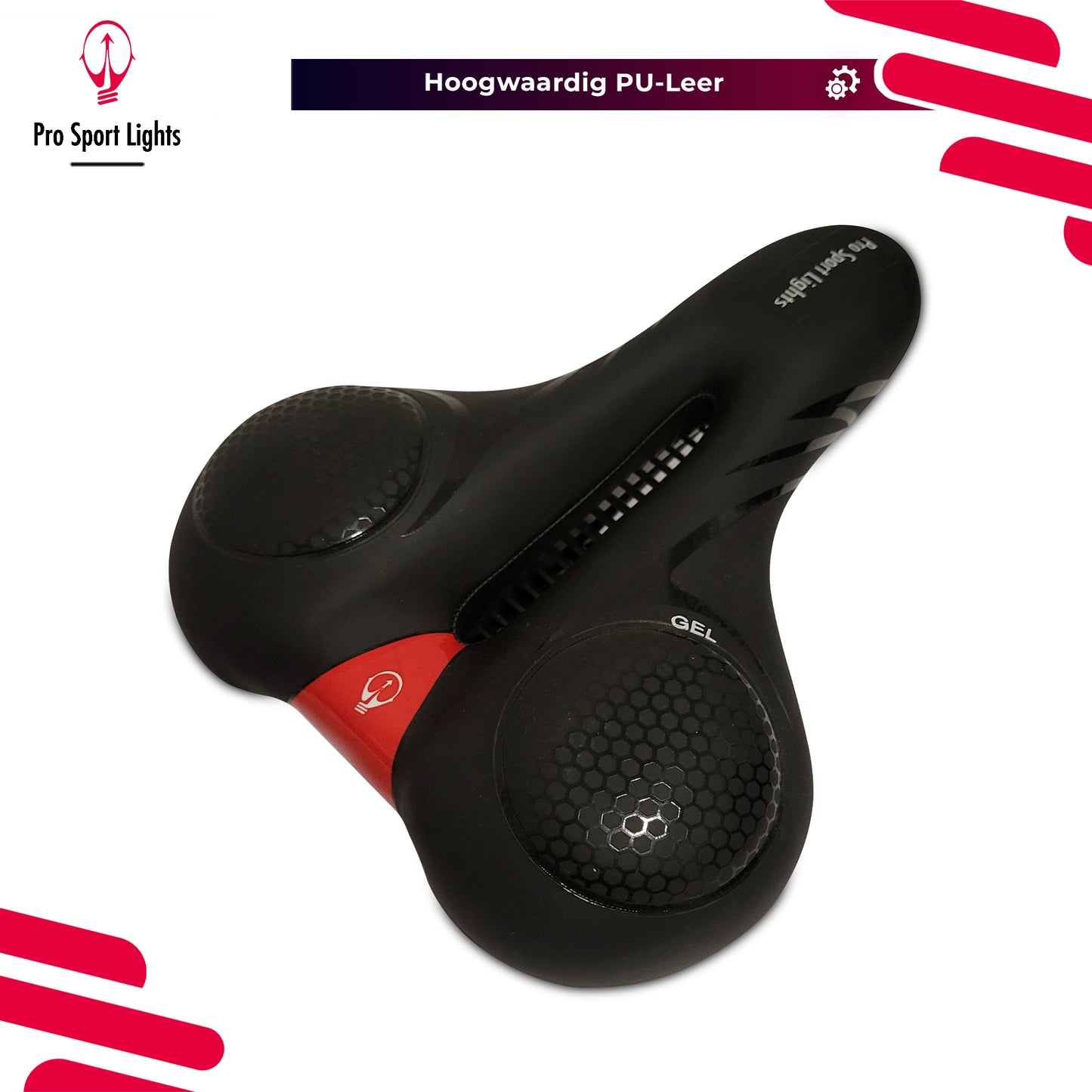 Cruiser Royal Gel Pro Sport Lights fietszadel