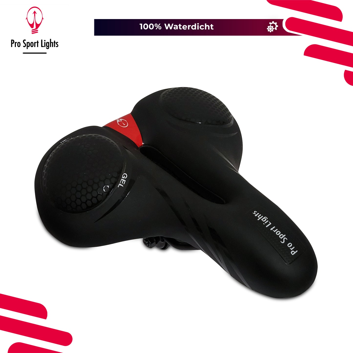 Cruiser Royal Gel Pro Sport Lights fietszadel