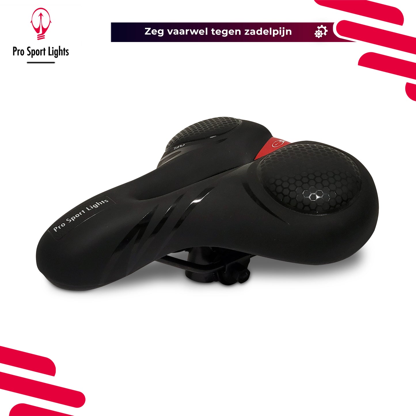 Cruiser Royal Gel Pro Sport Lights fietszadel