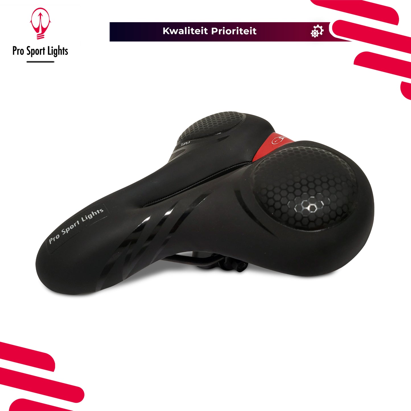 Cruiser Royal Gel Pro Sport Lights fietszadel