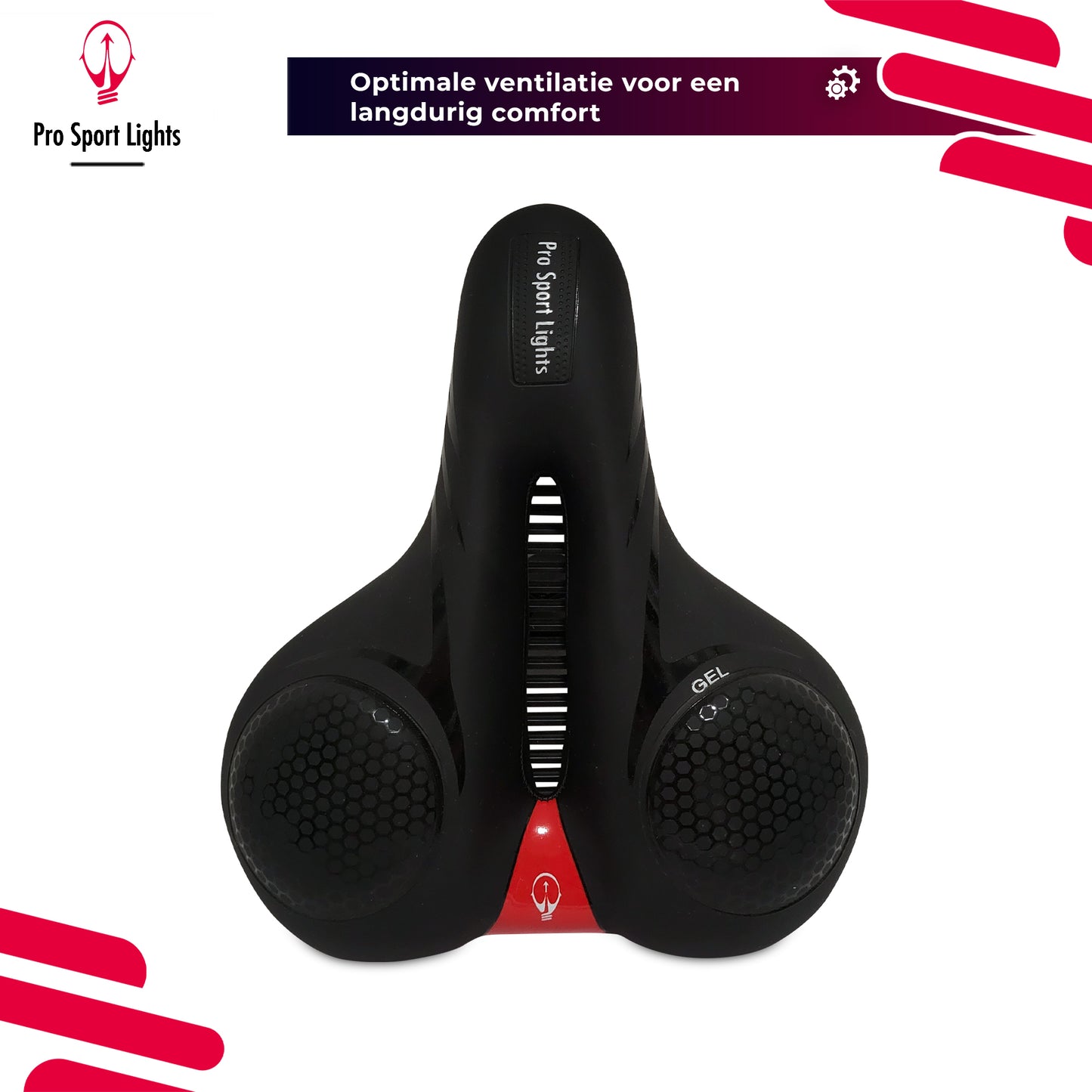 Cruiser Royal Gel Pro Sport Lights fietszadel