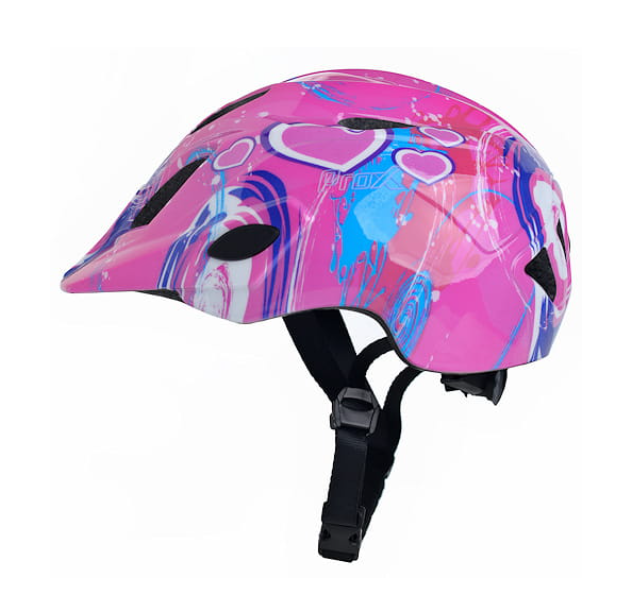Kinderfietshelm proX - Roze Blauw