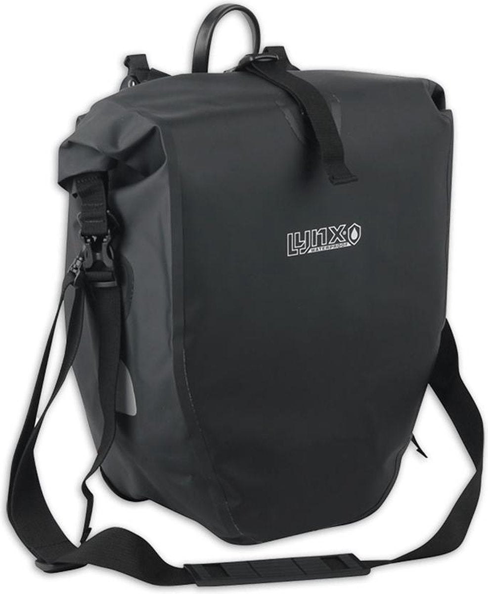 Lynx Rocky XL vandtæt cykeltaske i tarpaulin 25 l – sort