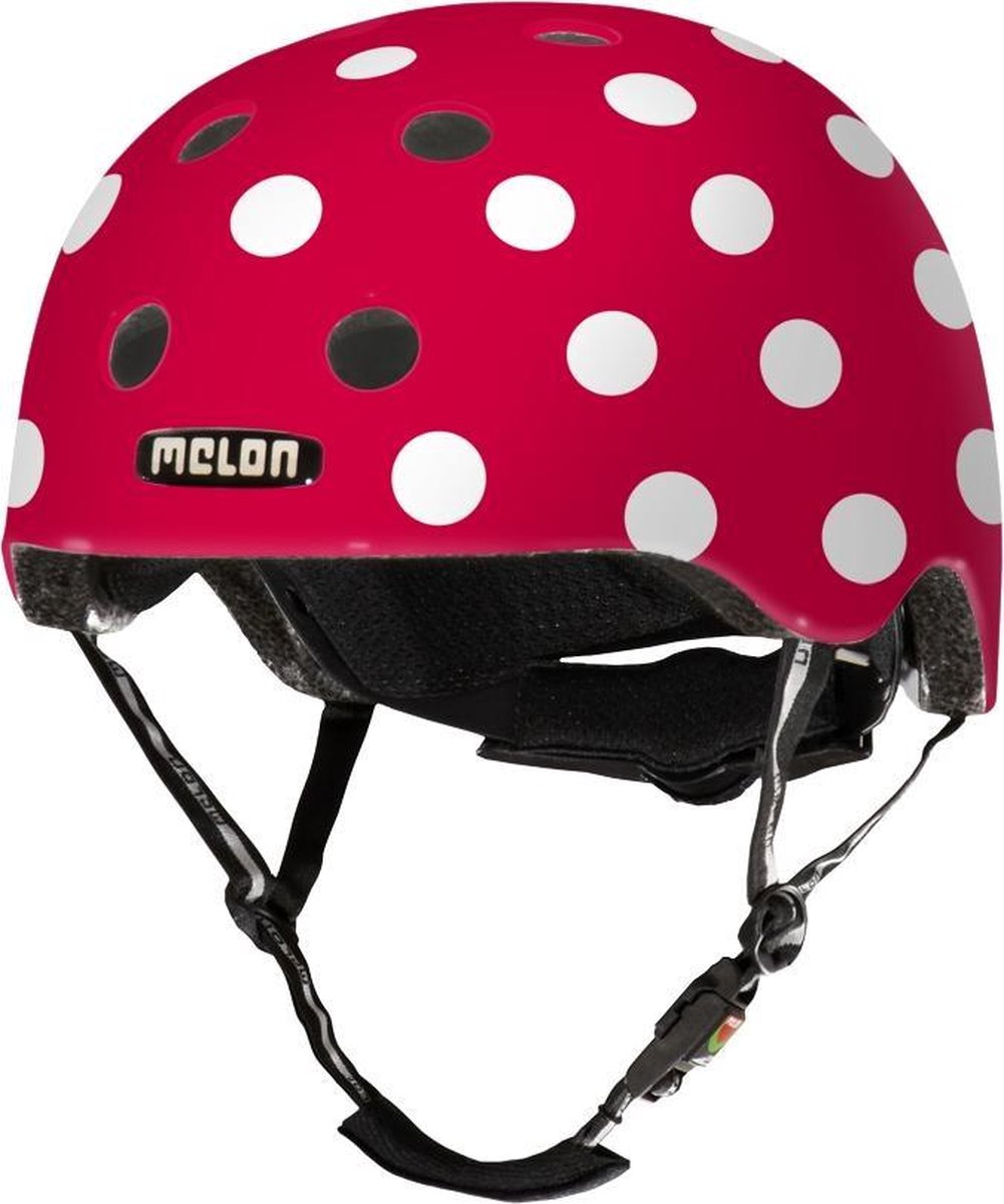 Melon Fietshelm Dotty Red Mat