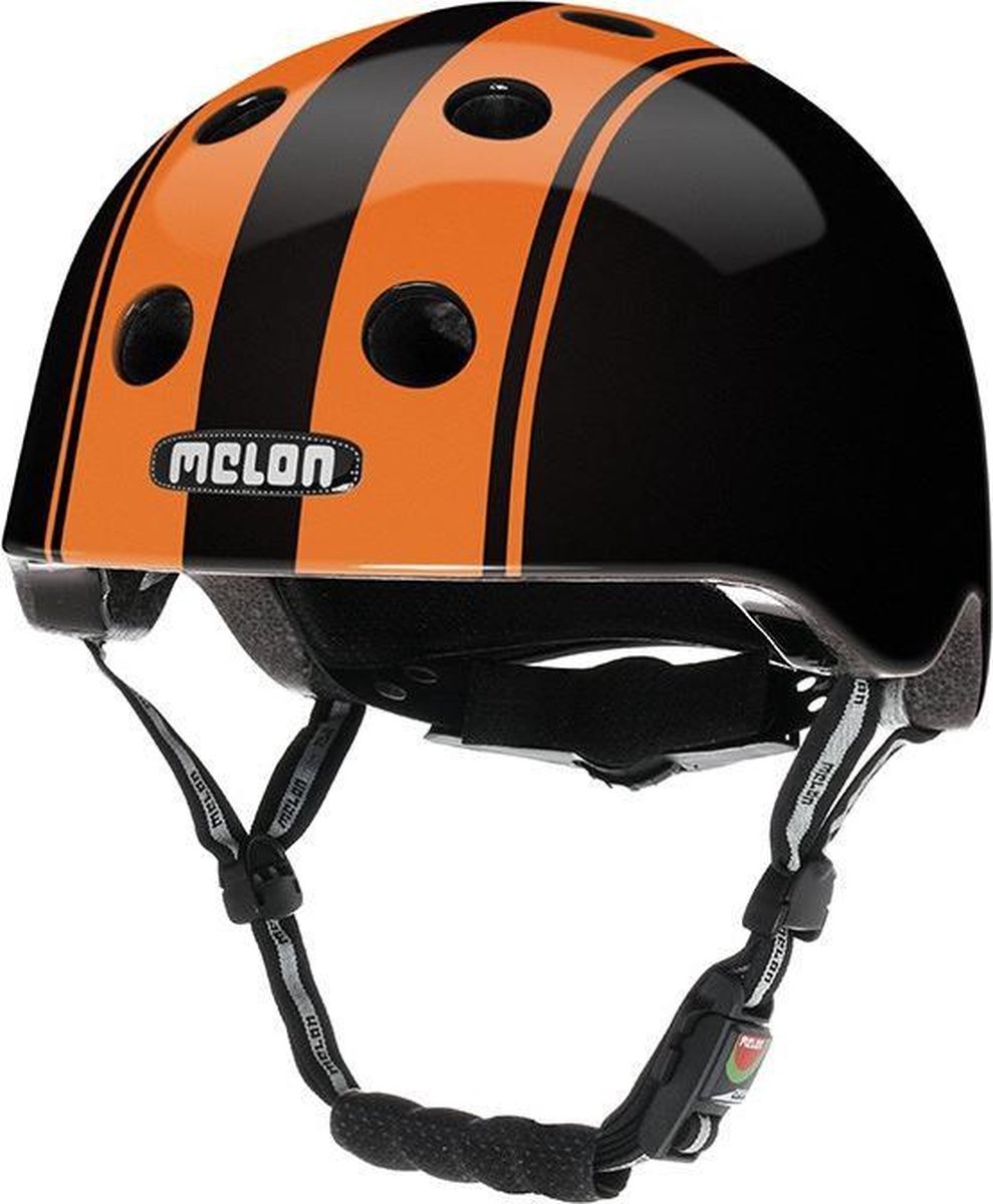 Melon Fietshelm Zwart Oranje