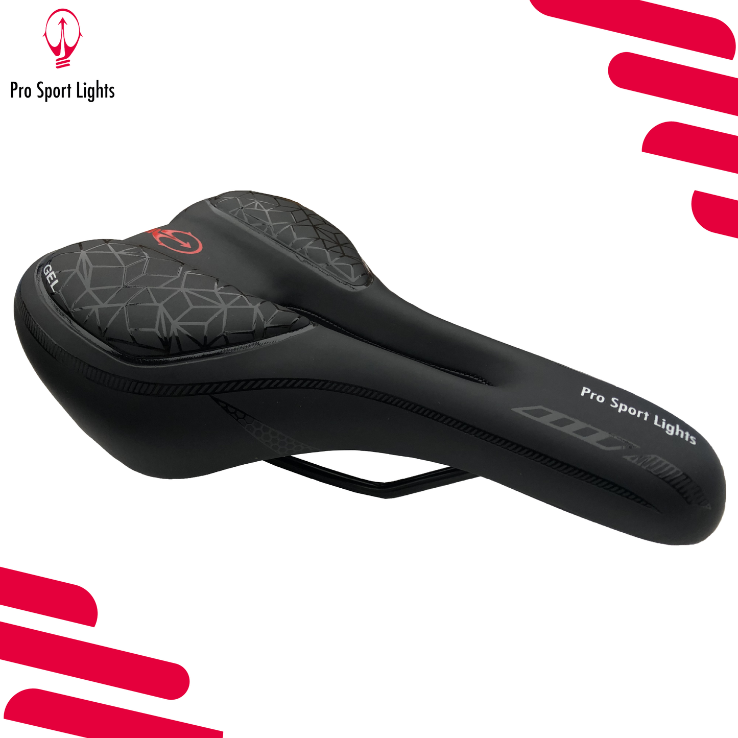 Pro Sport Lights Fietszadel Royal Series Gel 270x170mm
