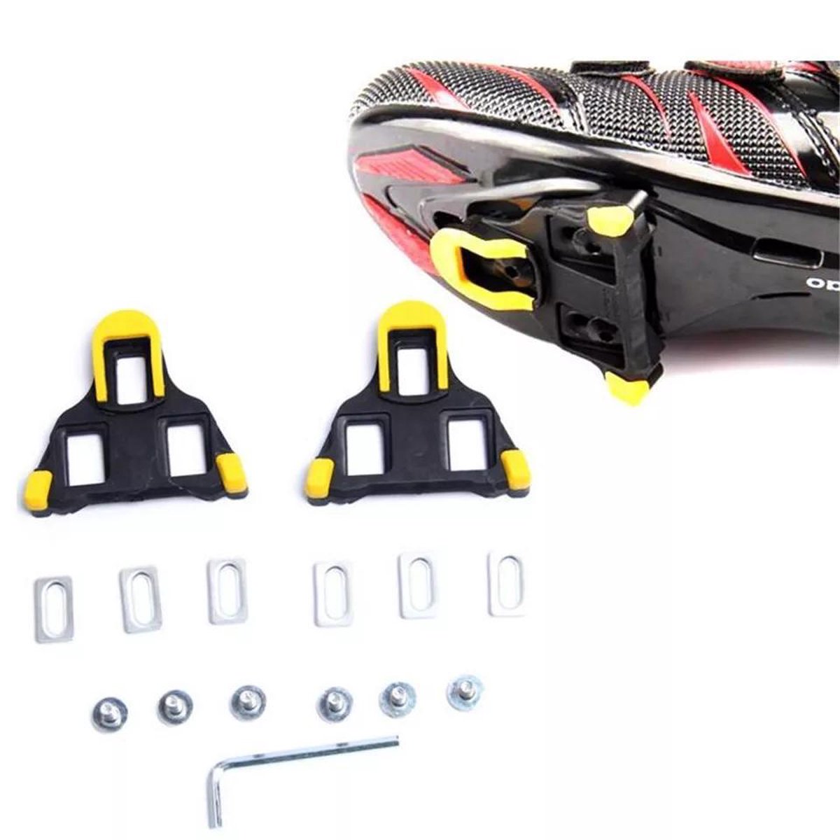 Schoenplaatjes Compatibel Shimano SPD.SL 6° hoekspeling