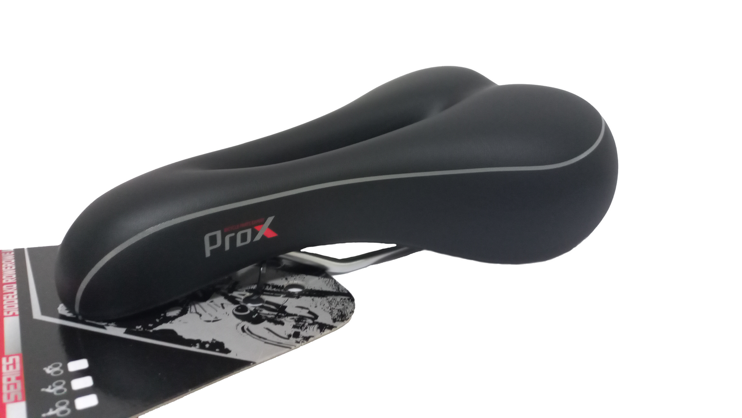 Fietszadel ProX Stadsfiets Gelzadel Full Cut - Zwart