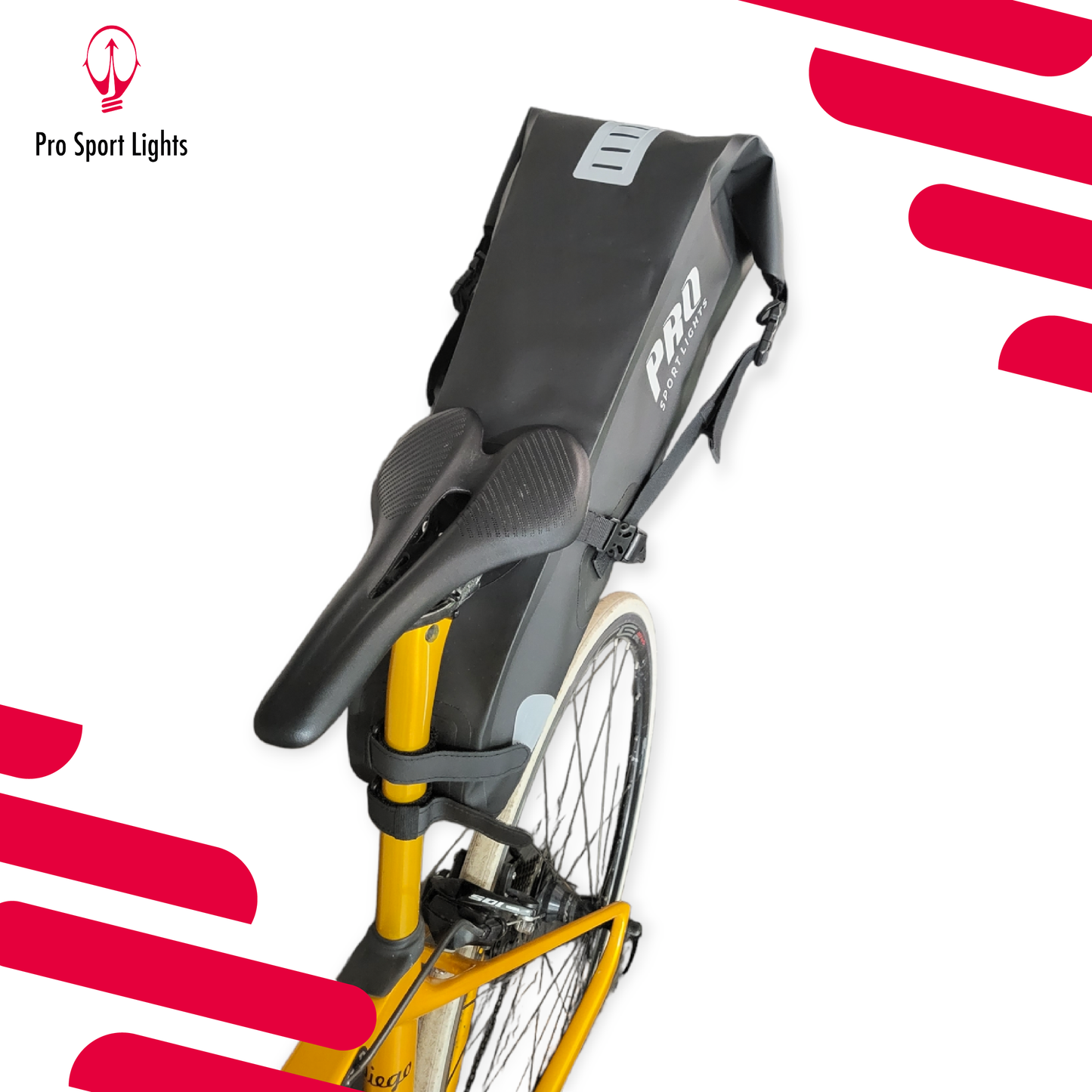Zadeltas 14 Liter - Zwart - Waterdicht