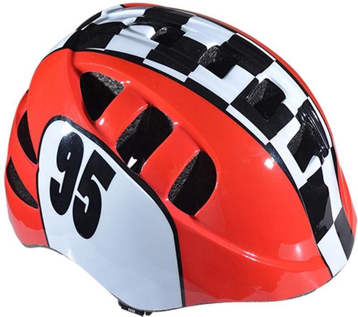 kinderhelm Optimiz - Rood Wit - Extra Small