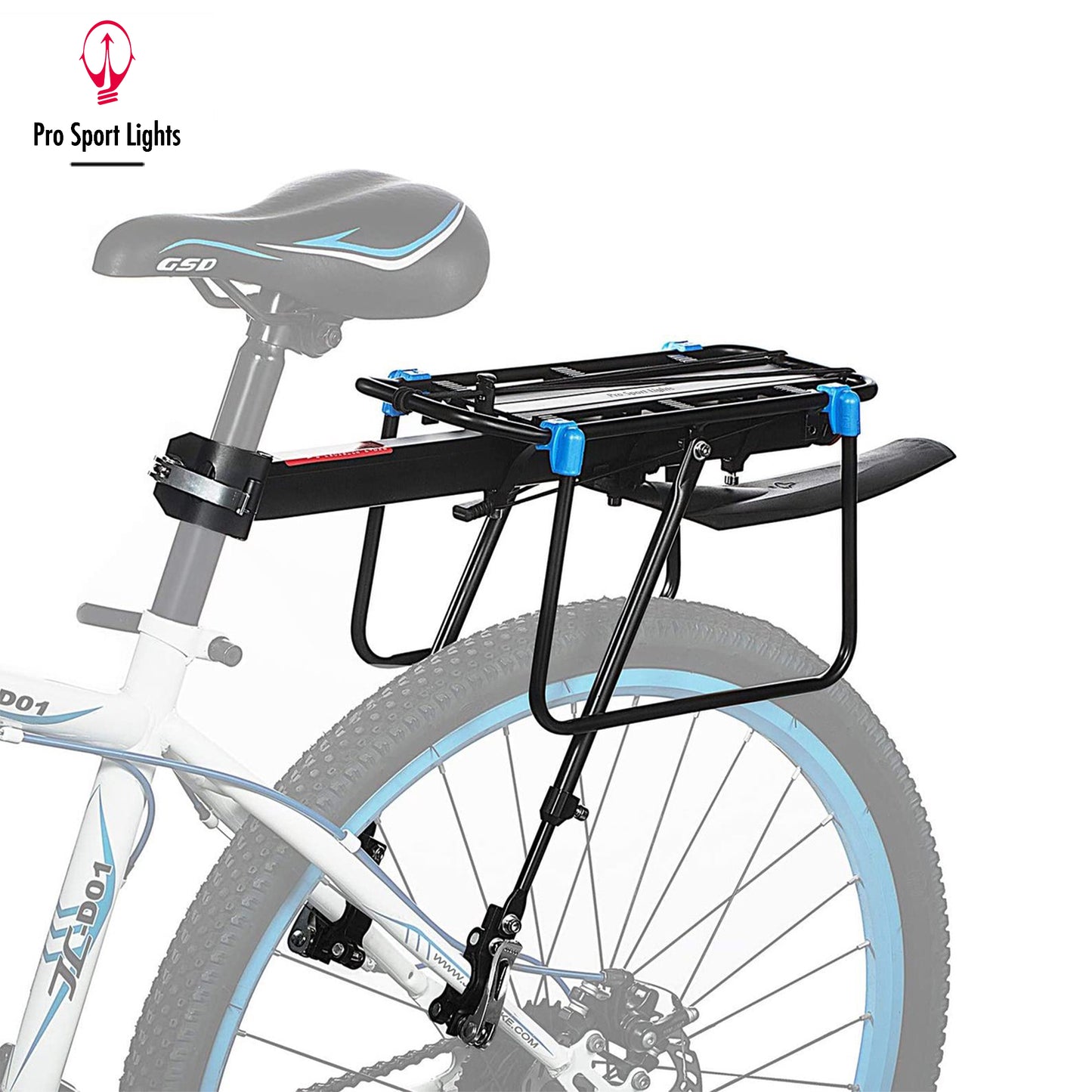 Pro Sport Lights Fiets Bagagedrager en spatbord met QR - MTB/Racefiets
