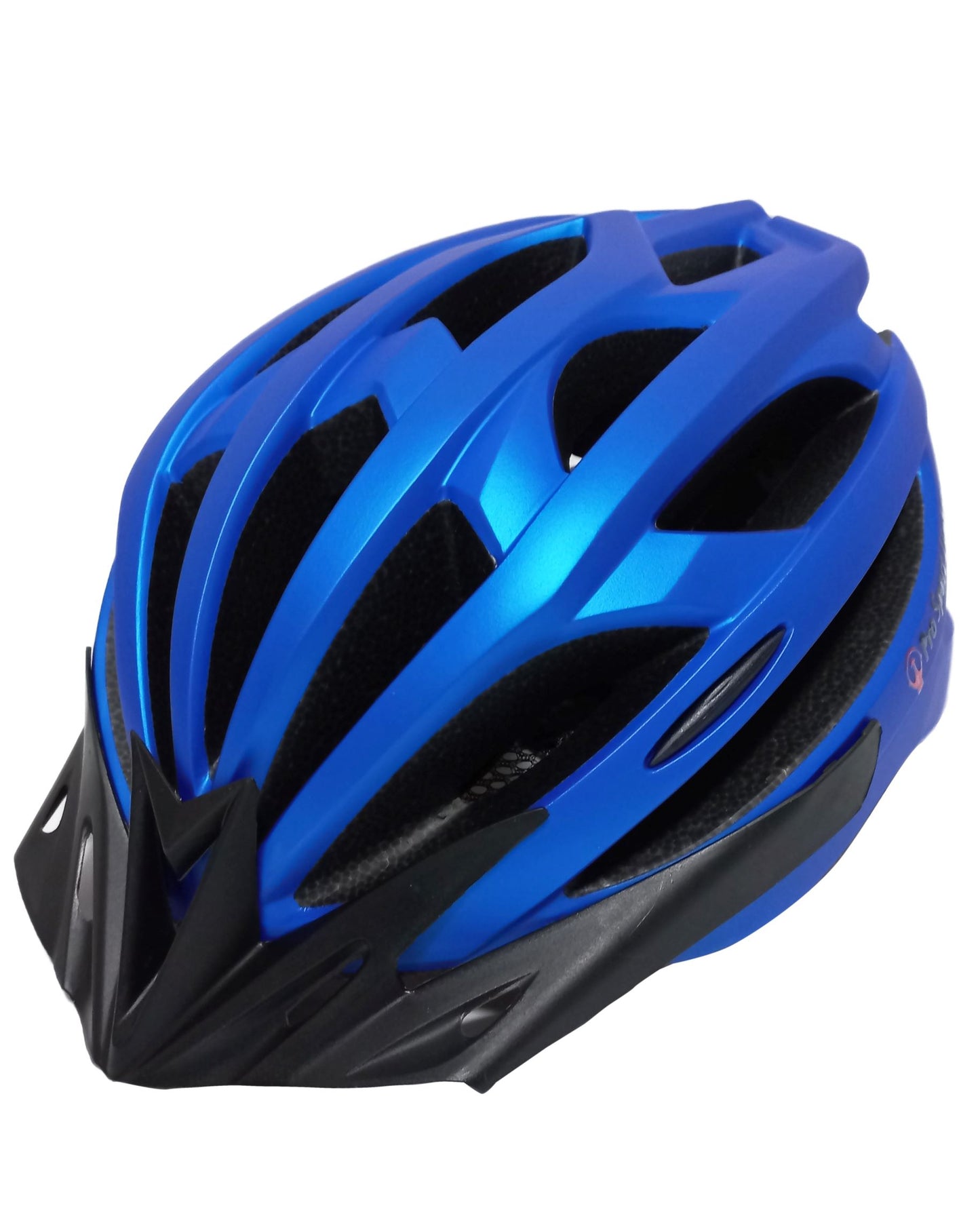 Pro Sport Lights Fietshelm - Metallic Blauw - 54/61cm