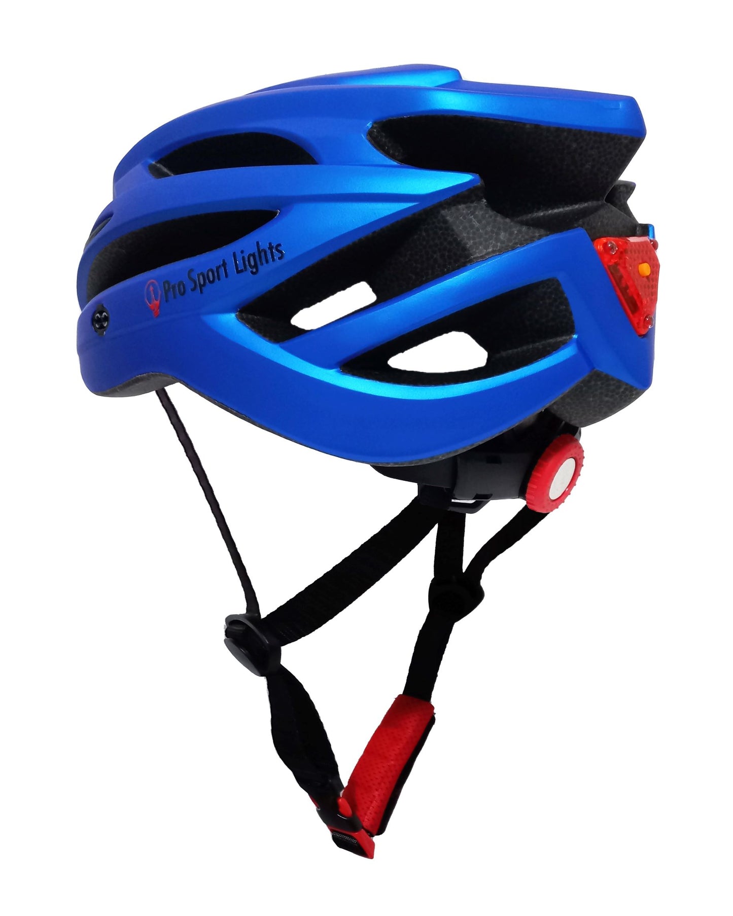 Pro Sport Lights Fietshelm - Metallic Blauw - 54/61cm