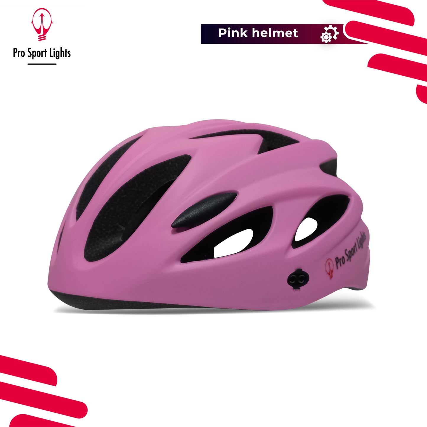 Fietshelm Dames Pro Sport Lights - Roze