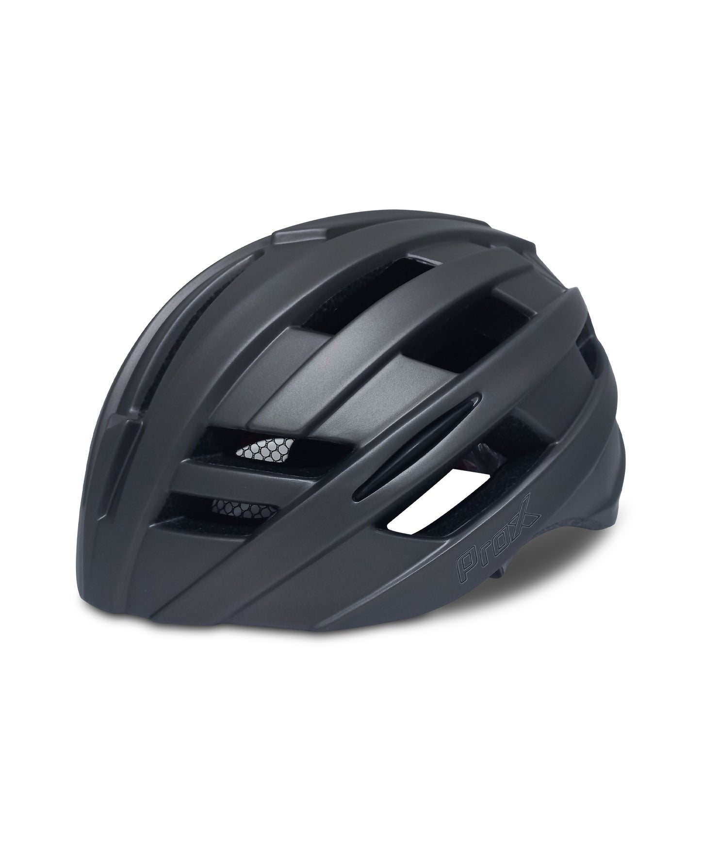 Bicycle helmet Matt Gray Prox - Large 55/61cm - LED bicycle lights