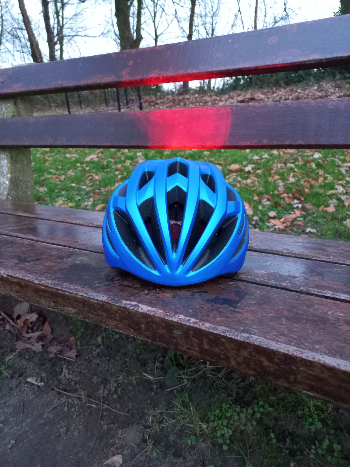 Pro Sport Lights Fietshelm - Metallic Blauw - 54/61cm