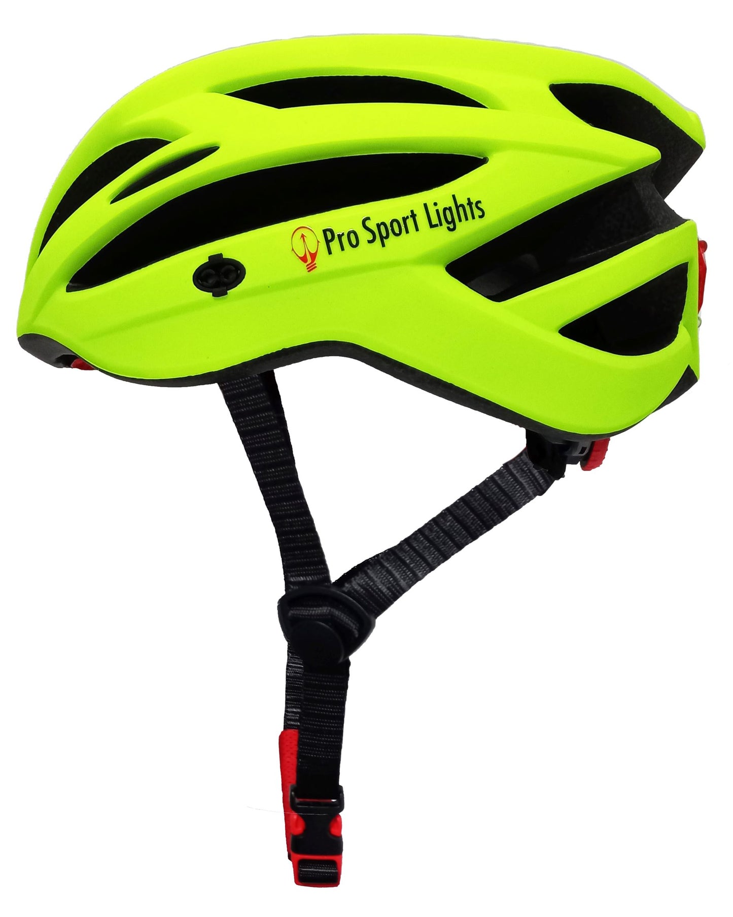 Pro Sport Lights Fietshelm - Flashy Geel - 54/61cm