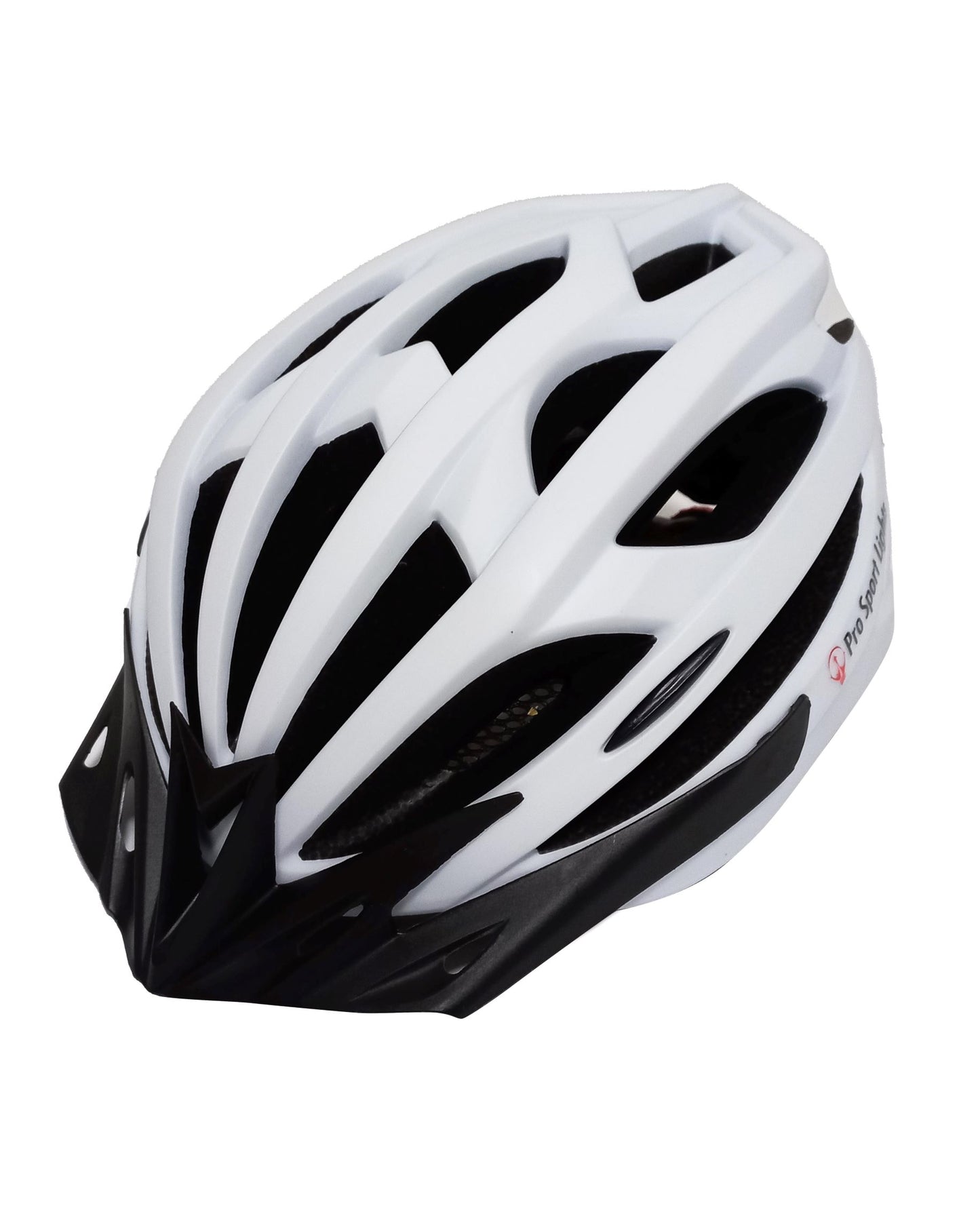 Pro Sport Lights Fietshelm - Matt Wit - 54/61cm