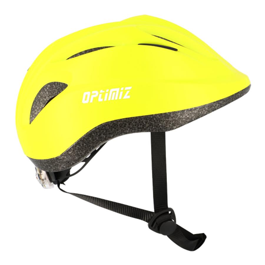Casque de vélo enfant Optimiz 52-56cm - Jaune Flashy Mat