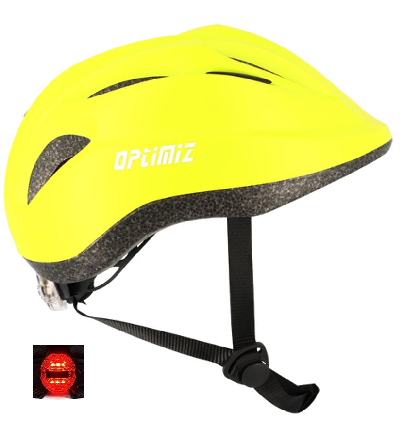Casque de vélo enfant Optimiz 52-56cm - Jaune Flashy Mat