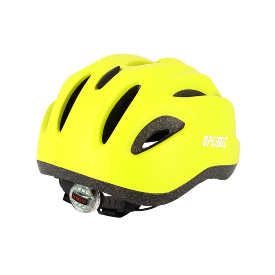 Casque de vélo enfant Optimiz 52-56cm - Jaune Flashy Mat