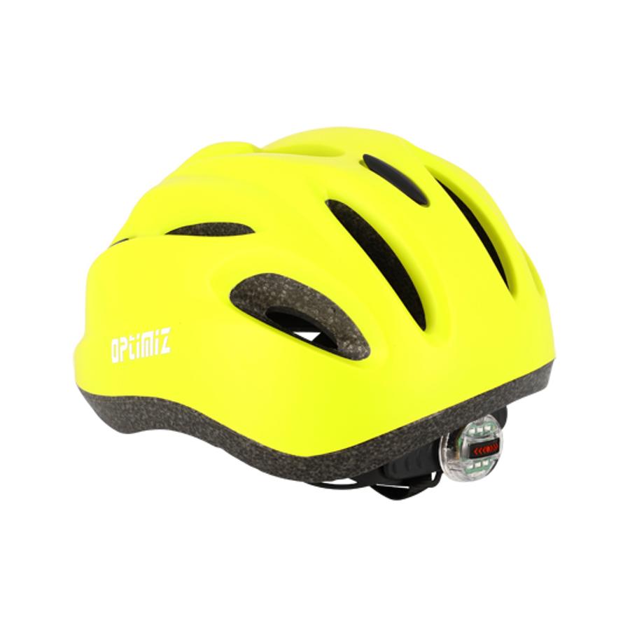 Casque de vélo enfant Optimiz 52-56cm - Jaune Flashy Mat