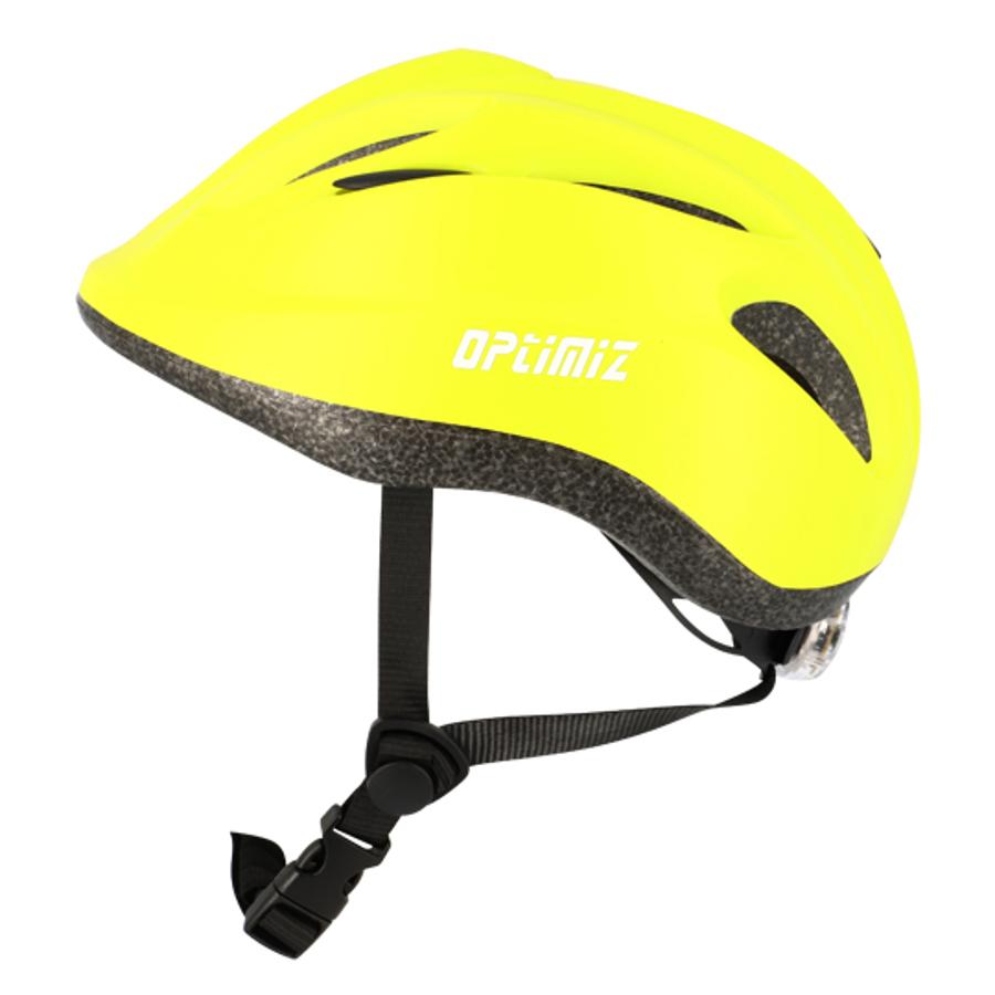 Casque de vélo enfant Optimiz 52-56cm - Jaune Flashy Mat