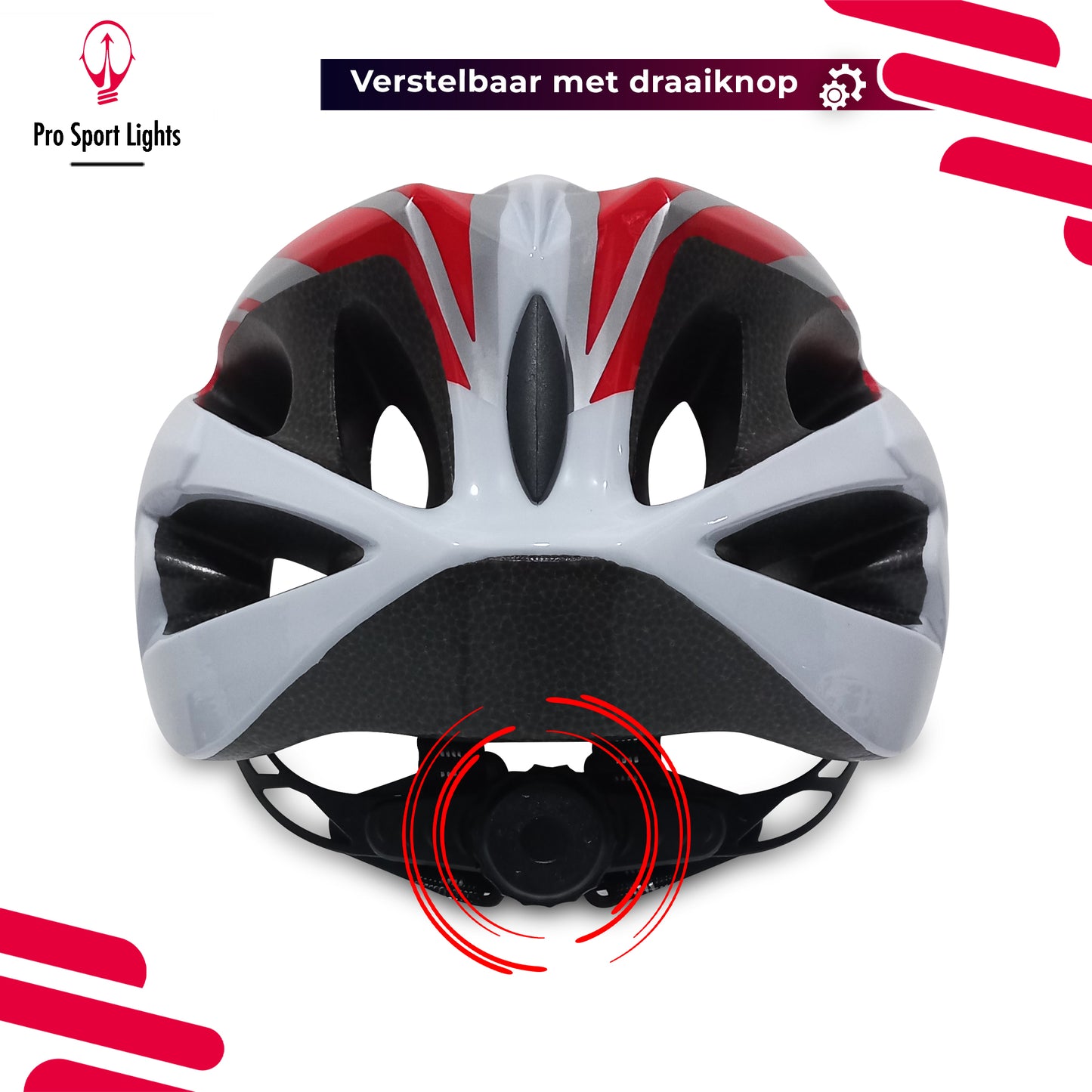 Fietshelm Dames/Heren - Wit/Rood