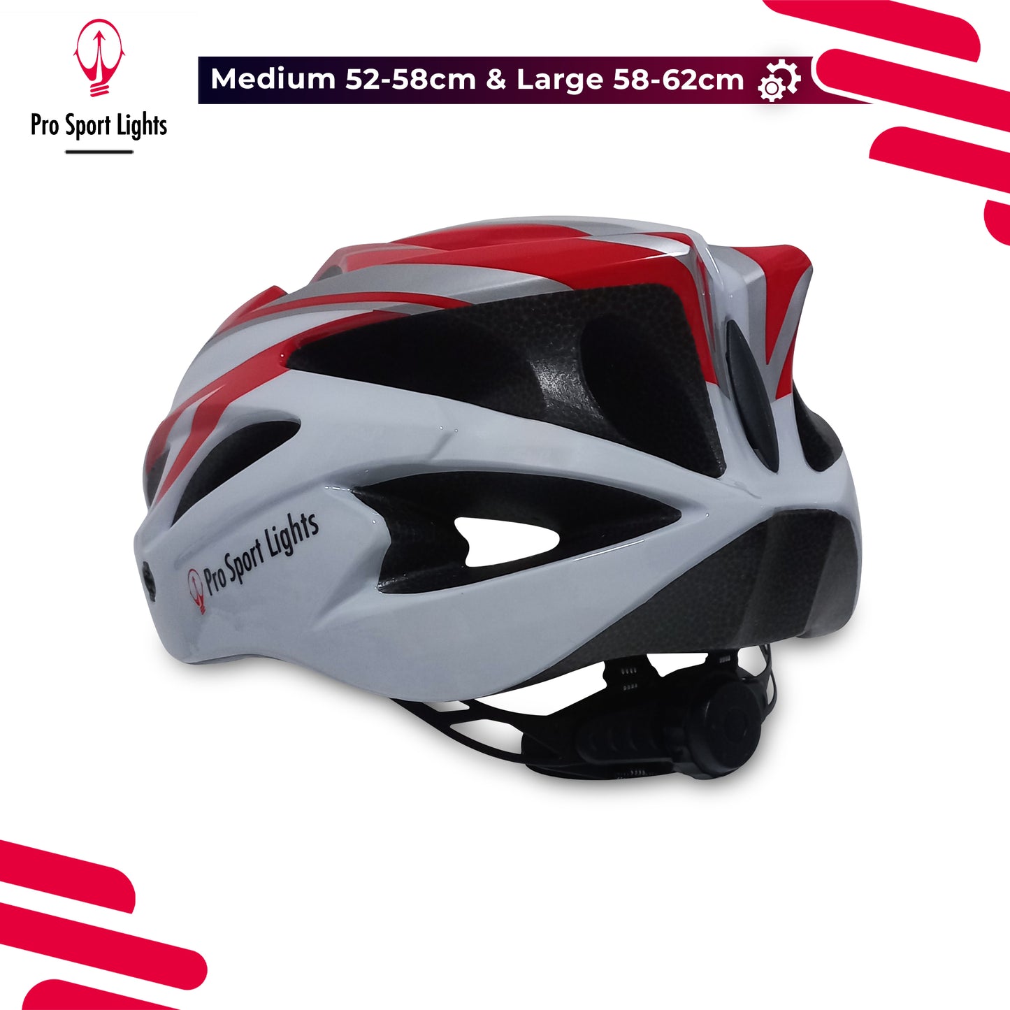 Fietshelm Dames/Heren - Wit/Rood