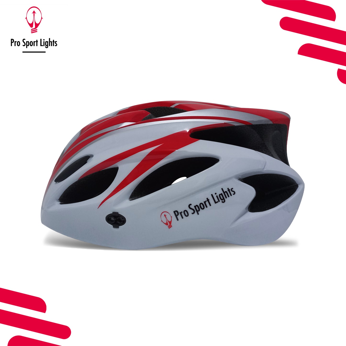 Fietshelm Dames/Heren - Wit/Rood