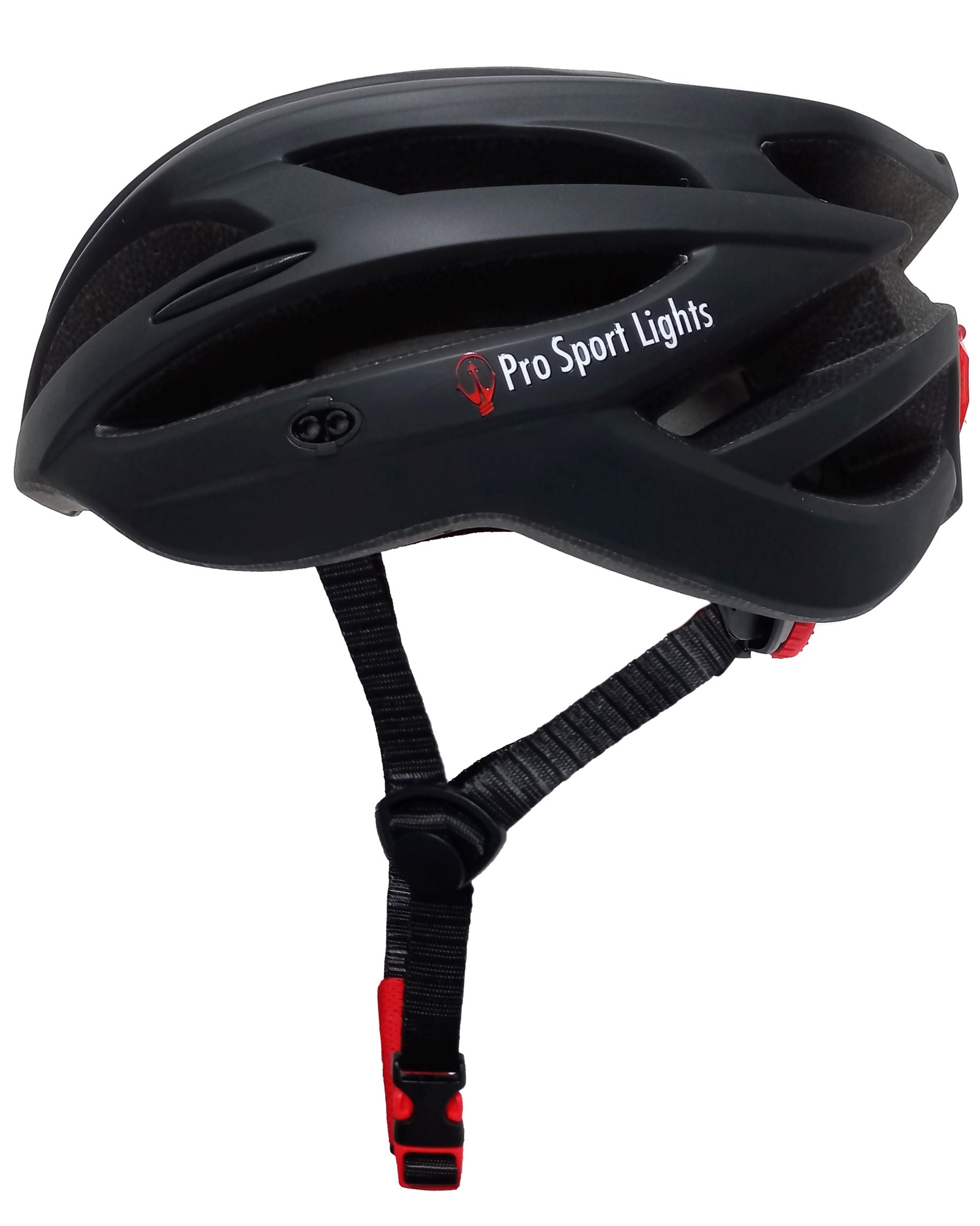 Pro Sport Lights Bicycle Helmet - Matte Black Pro Sport Lights Bicycle Helmet - Matte Black