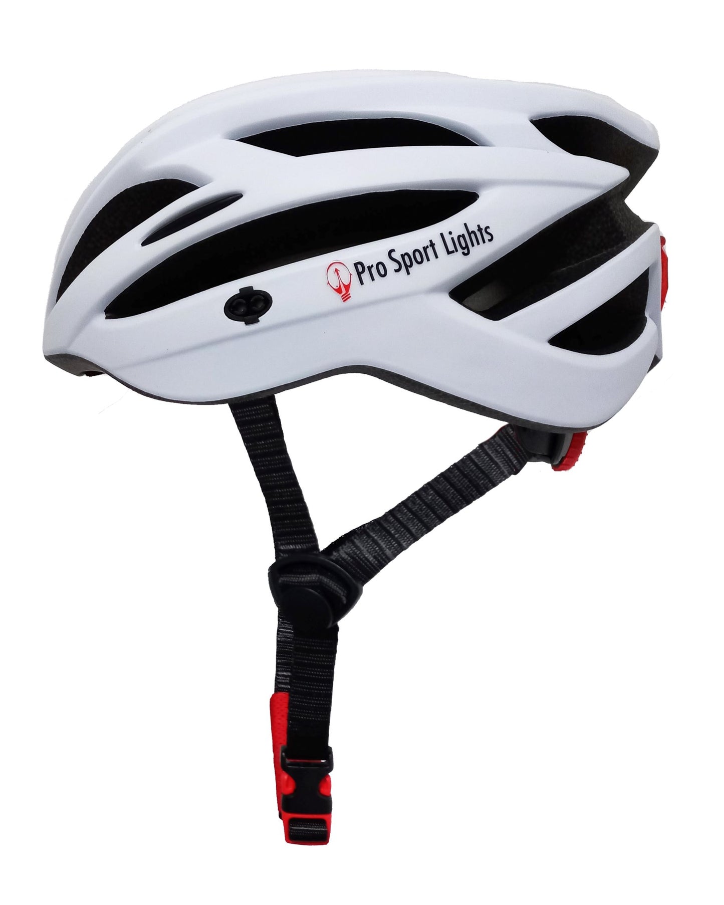 Pro Sport Lights Fietshelm - Matt Wit - 54/61cm