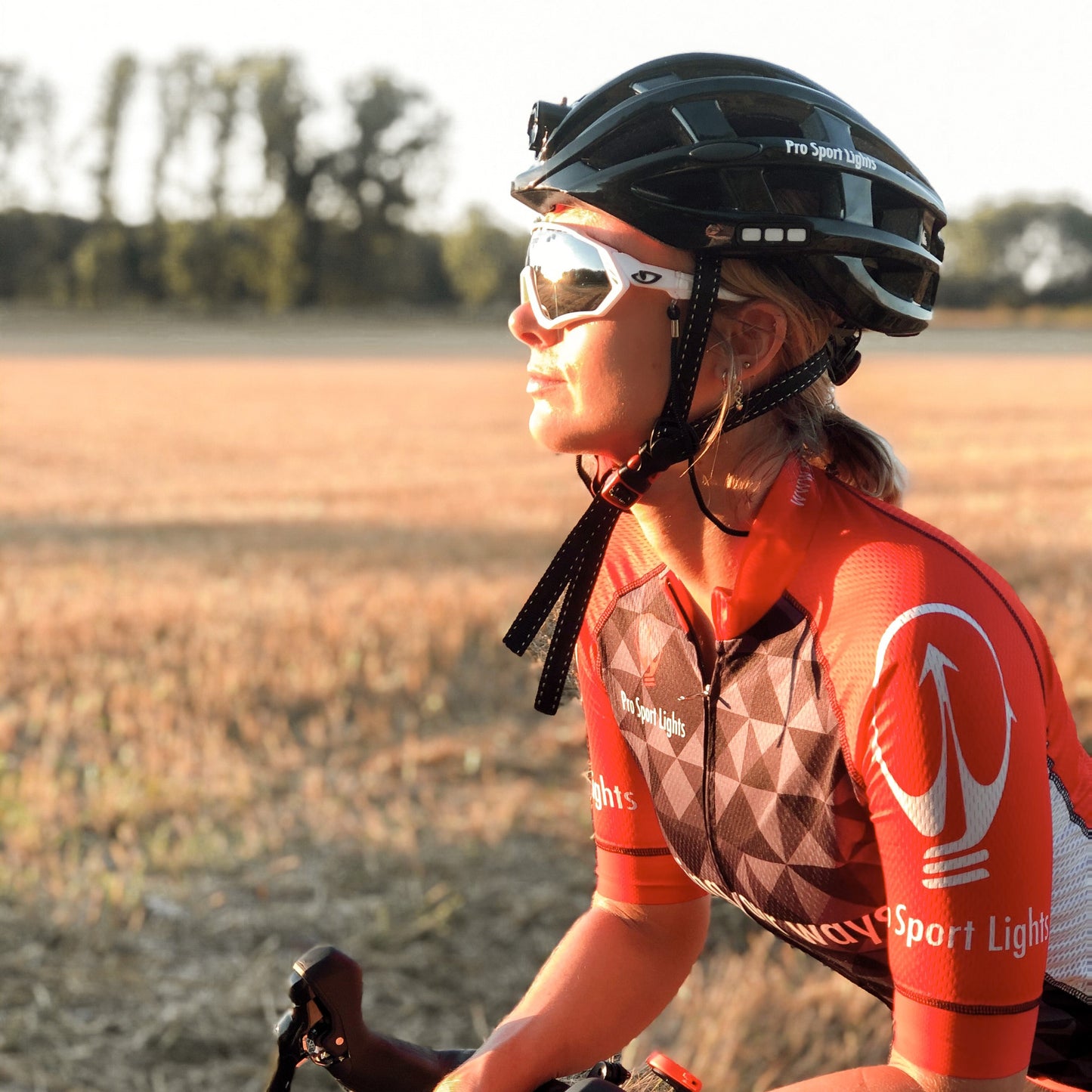 Pro Sport Lights Fietshelm - Zwart
