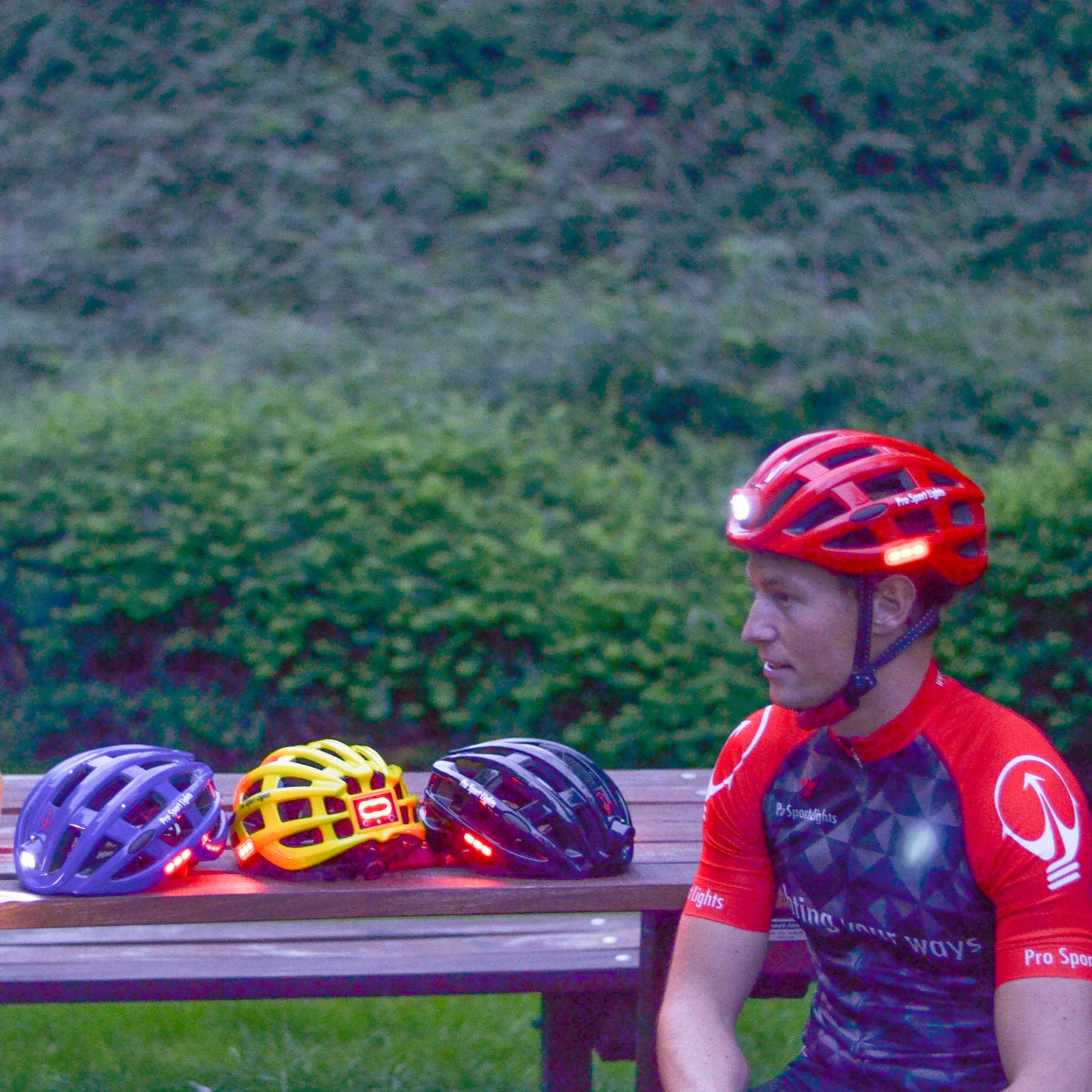 Pro Sport Lights Fietshelm - Zwart