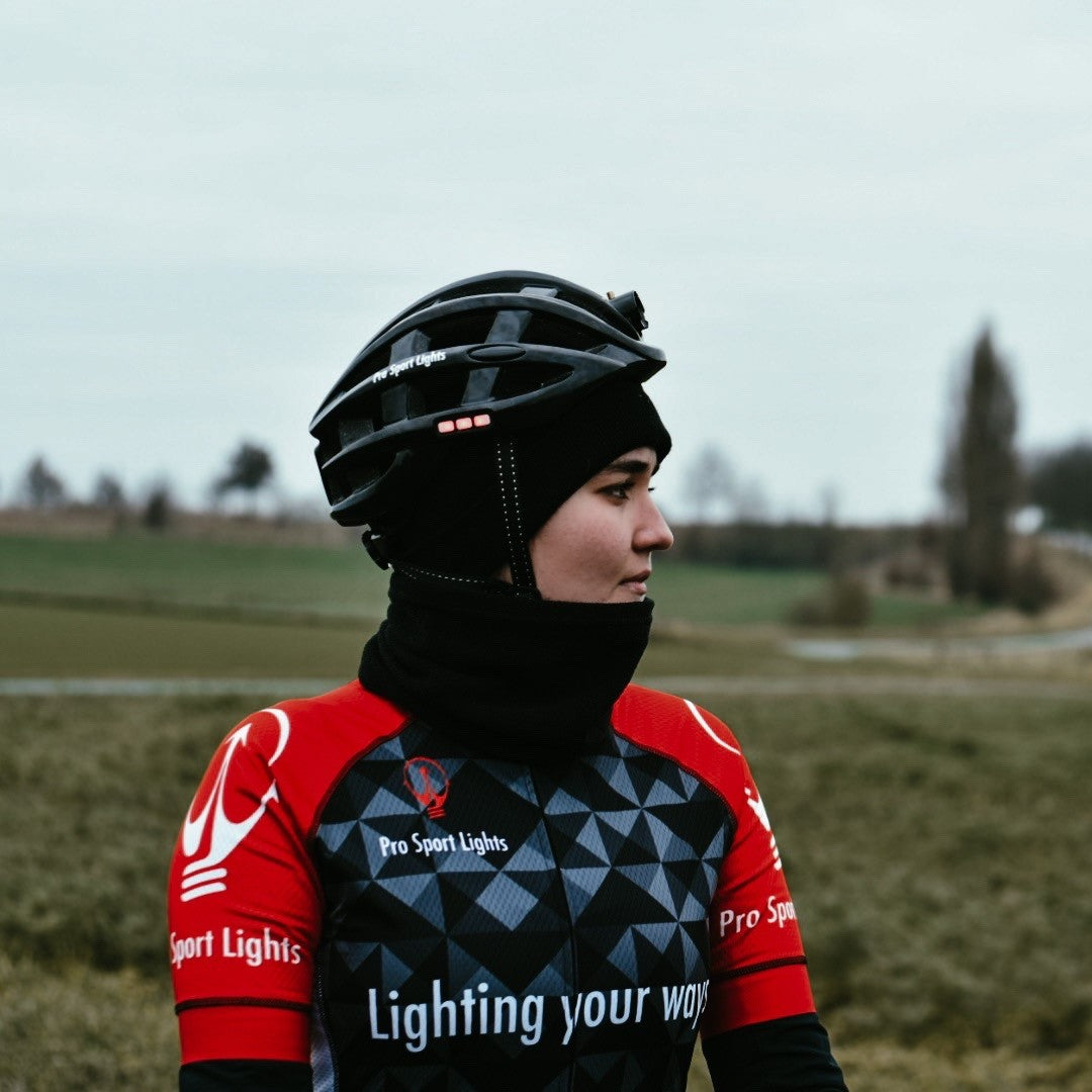 Pro Sport Lights Fietshelm  - Zwart